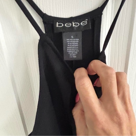 bebe Black Keyhole Body Hugging Maxi Dress - Picture 3 of 6